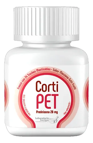 Cortipet 20 mg 24 tabletas
