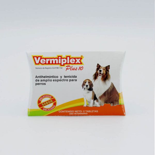 Vermiplex Plus 10 kg Cartera 2 tabs.