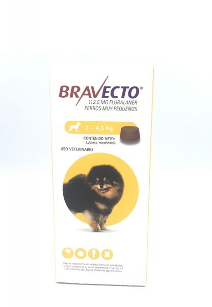 Bravecto 112.5 mg 2-4.5 kg. 