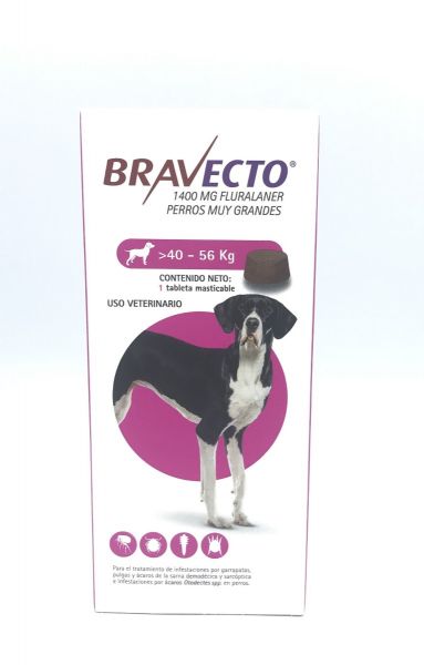 Bravecto 1400 mg 40-56 kg.