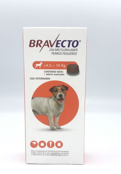 Bravecto 250 mg 4.5-10 kg.  
