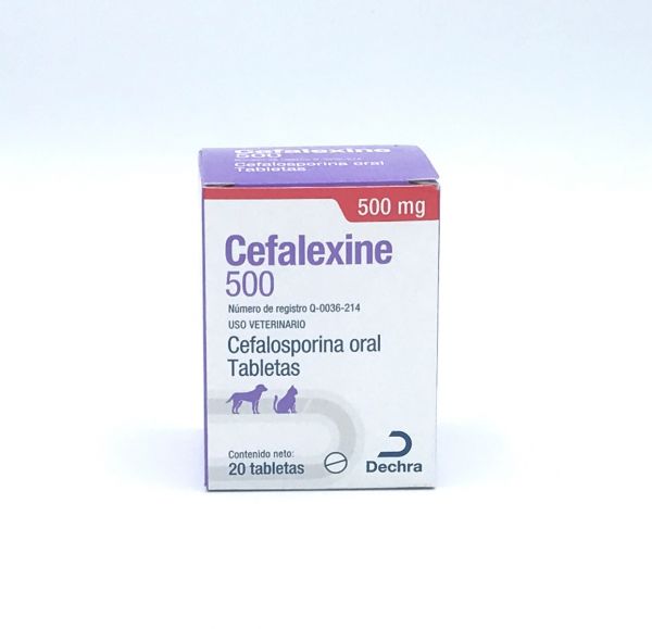 Cefalexine 500 mg 20 tabs.