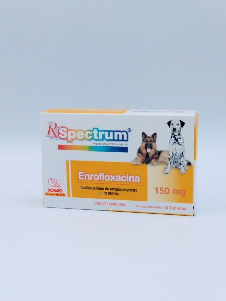 Spectrum Enrofloxacina 150 mg 10 tabs.