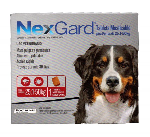 Nexgard 136 mg 25.1-50 kg 1 tab.