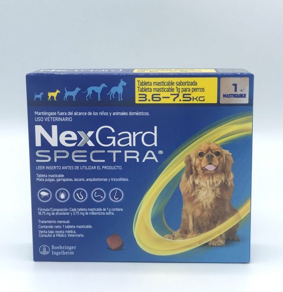 Nexgard Spectra 1g 3.6-7.5 kg 1 tab.