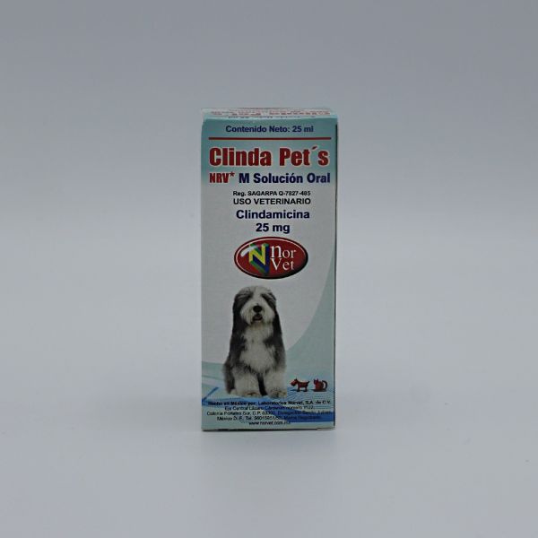 Clinda Pet’s 25 mg Suspensión Oral  25 ml.