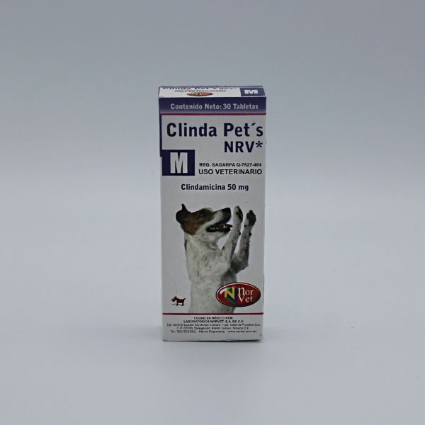 Clinda Pet’s M 50 mg. 30 tabs.
