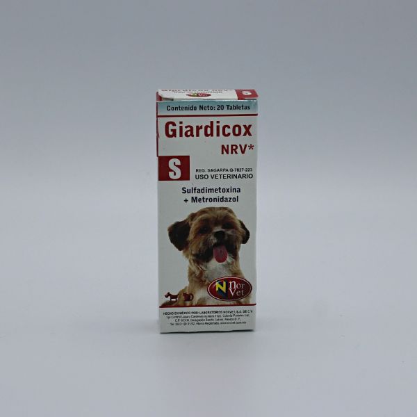 Giardicox S 20 tabs.