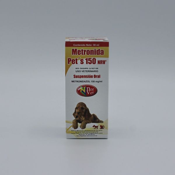 Metronida Pet’s 150 mg Suspensión Oral 30 ml.