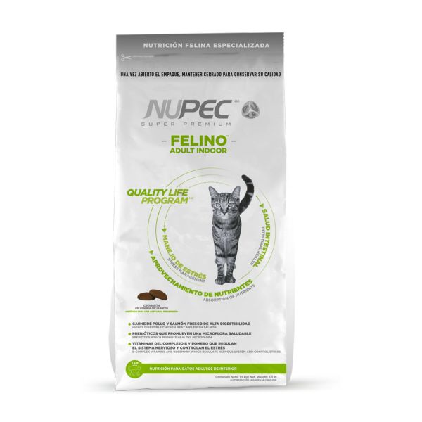 Nupec Felino Adulto Indoor 1.5 kg.