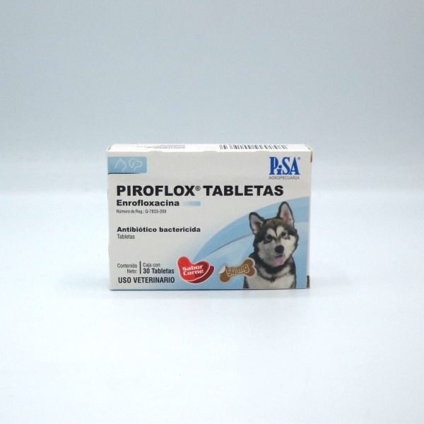 Piroflox 50 mg 30 tabletas