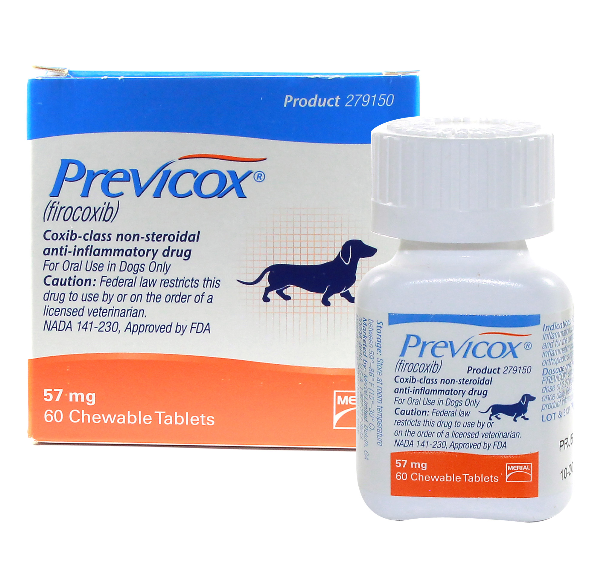 Previcox 57 mg 60 tabs.