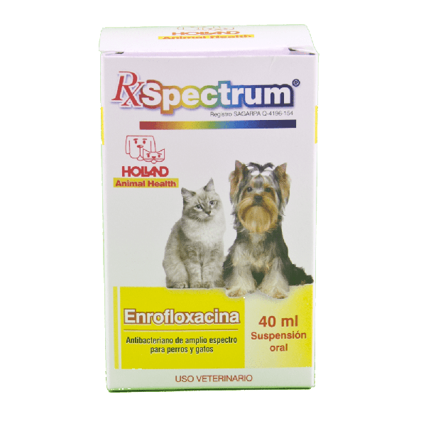 Spectrum Enrofloxacina Suspensión Oral 40 ml.