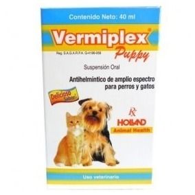 Vermiplex Puppy Suspensión Oral 40 ml.