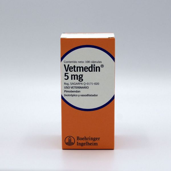 Vetmedin 5 mg 100 Cápsulas.