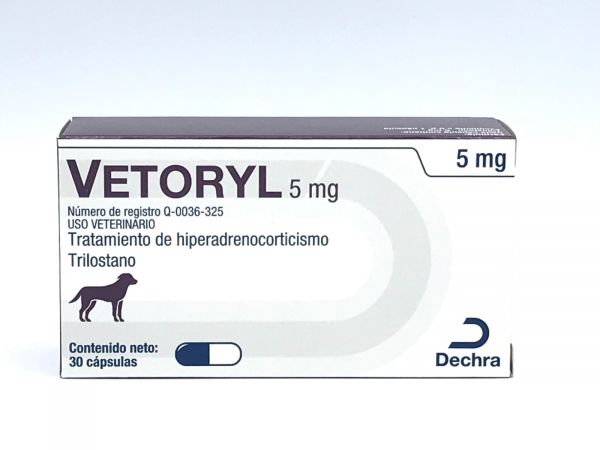 Vetoryl 5 mg. 30 Cápsulas